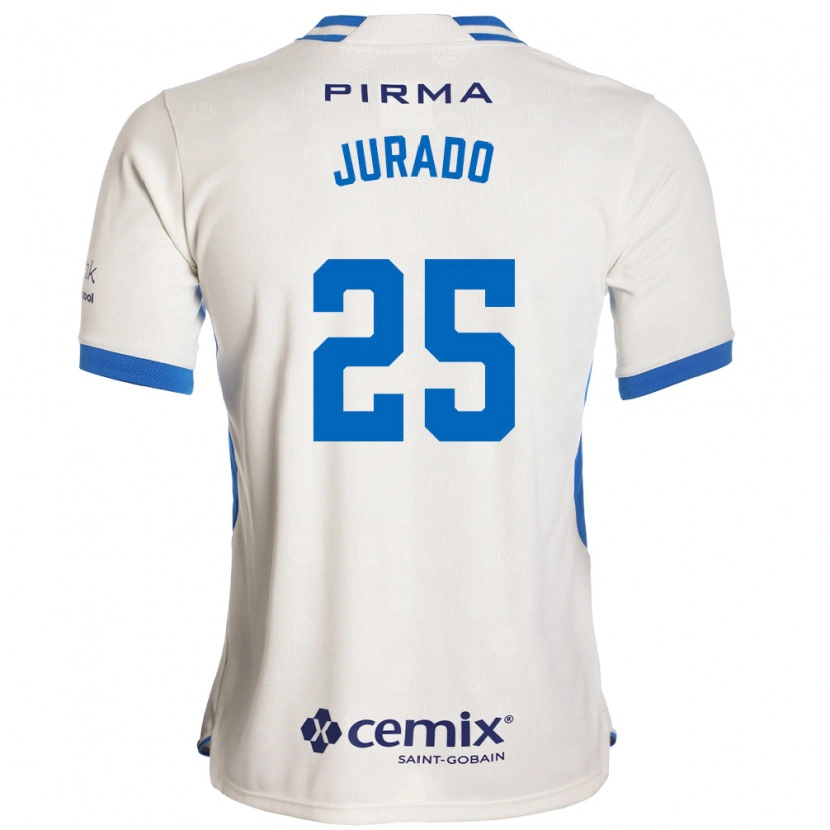 Danxen Kinder Sebastian Jurado #25 Weiß Blau Rot Auswärtstrikot Trikot 2026/27 T-Shirt Schweiz