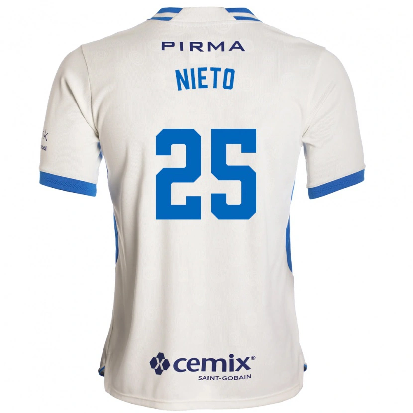 Danxen Kinder Natsidieli Nieto #25 Weiß Blau Rot Auswärtstrikot Trikot 2026/27 T-Shirt Schweiz