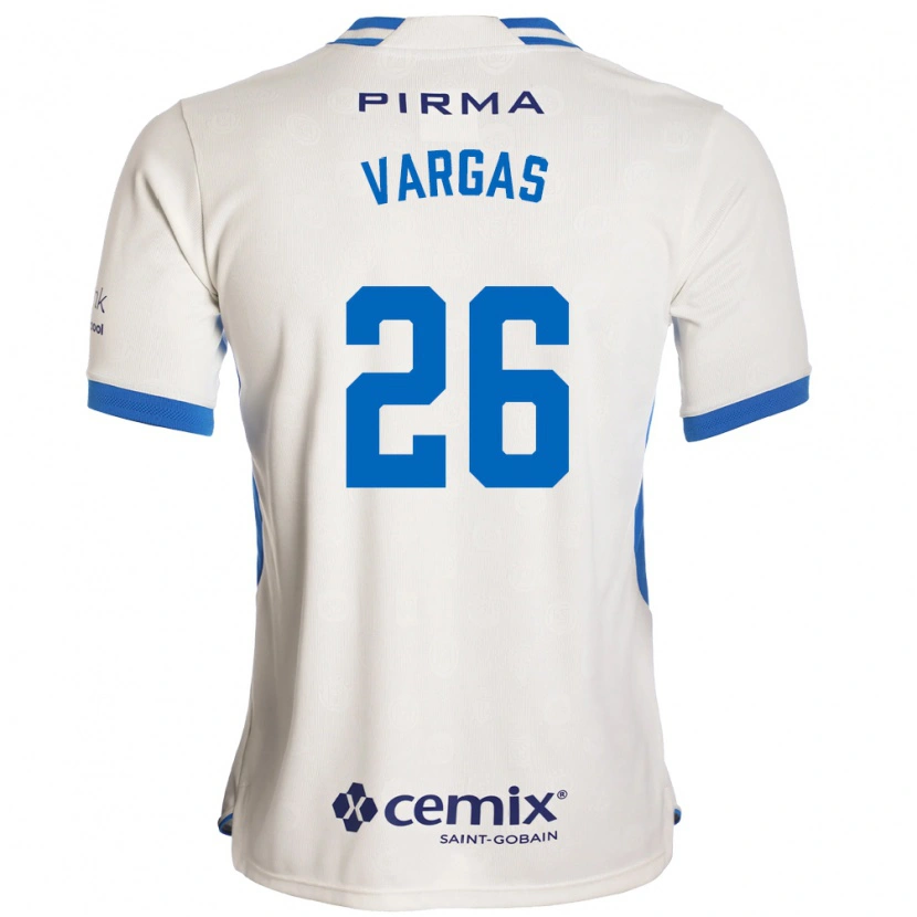 Danxen Kinder Carlos Vargas #26 Weiß Blau Rot Auswärtstrikot Trikot 2026/27 T-Shirt Schweiz