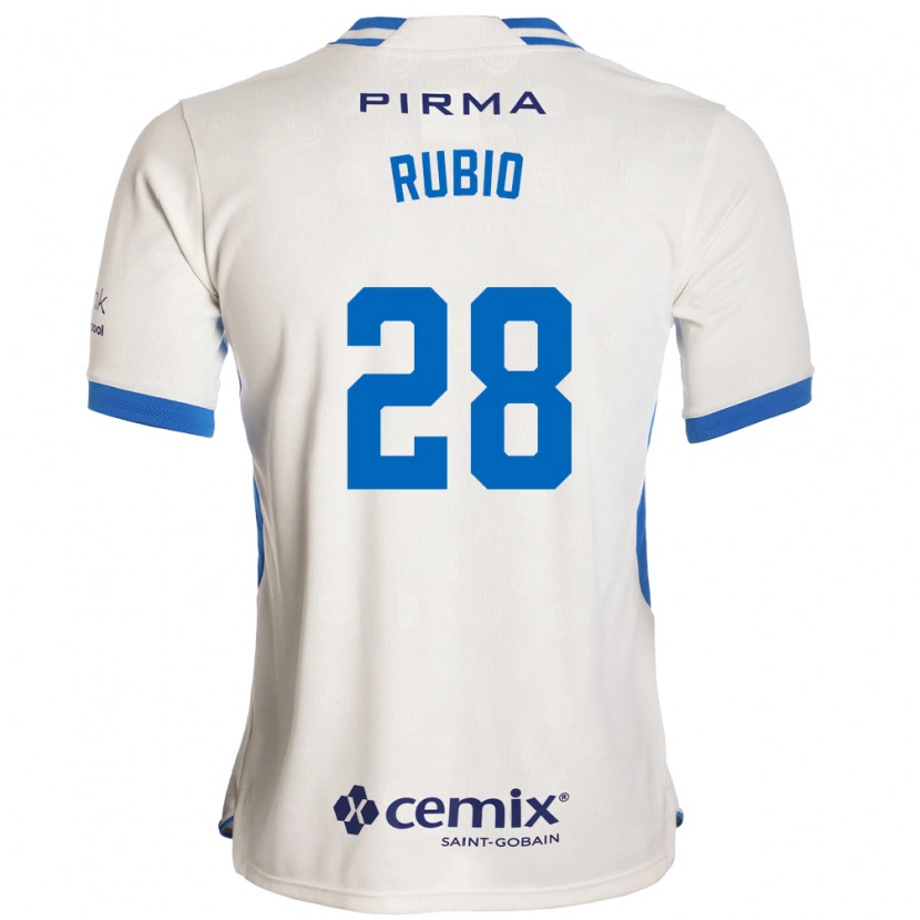 Danxen Kinder Raymundo Rubio #28 Weiß Blau Rot Auswärtstrikot Trikot 2026/27 T-Shirt Schweiz
