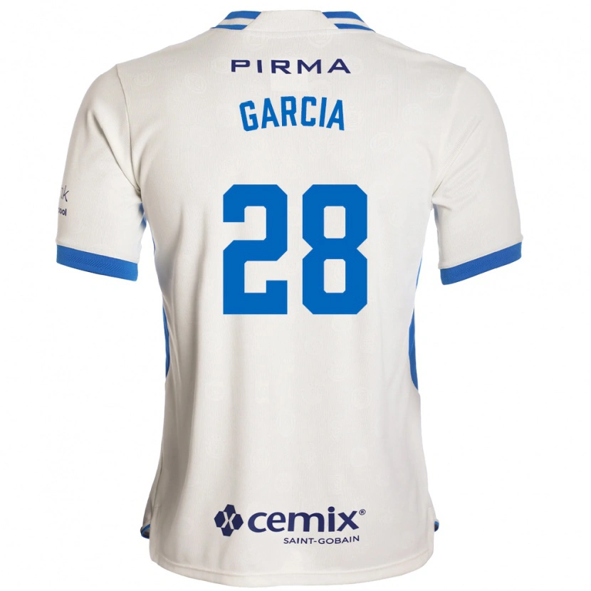 Danxen Kinder Ana Garcia #28 Weiß Blau Rot Auswärtstrikot Trikot 2026/27 T-Shirt Schweiz