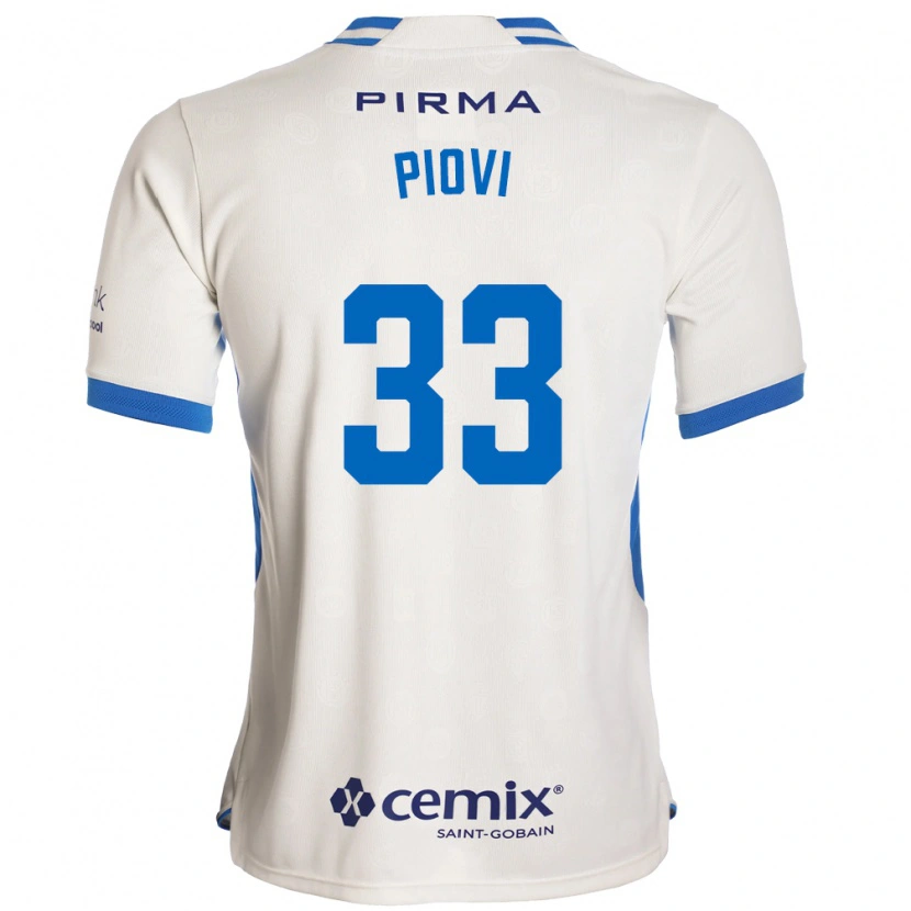 Danxen Kinder Gonzalo Piovi #33 Weiß Blau Rot Auswärtstrikot Trikot 2026/27 T-Shirt Schweiz