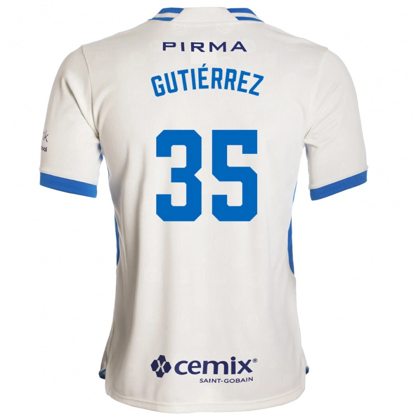 Danxen Kinder Luis Gutiérrez #35 Weiß Blau Rot Auswärtstrikot Trikot 2026/27 T-Shirt Schweiz