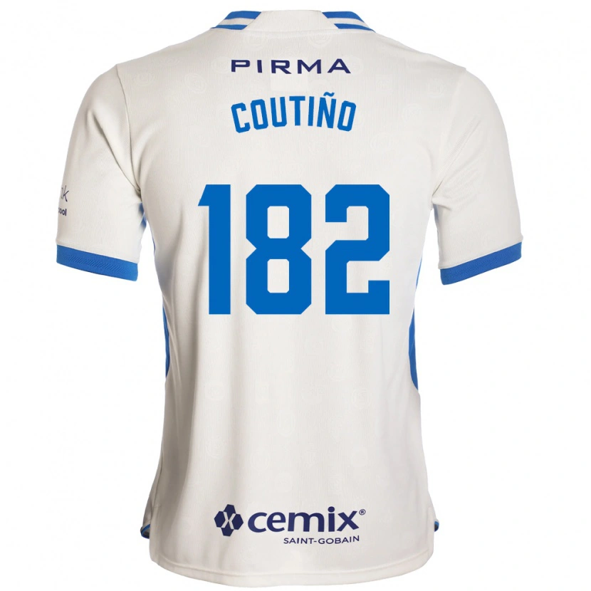 Danxen Kinder Santiago Coutiño #182 Weiß Blau Rot Auswärtstrikot Trikot 2026/27 T-Shirt Schweiz