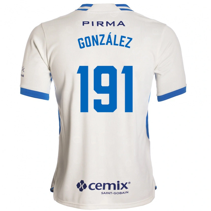 Danxen Kinder Alejandro González #191 Weiß Blau Rot Auswärtstrikot Trikot 2026/27 T-Shirt Schweiz