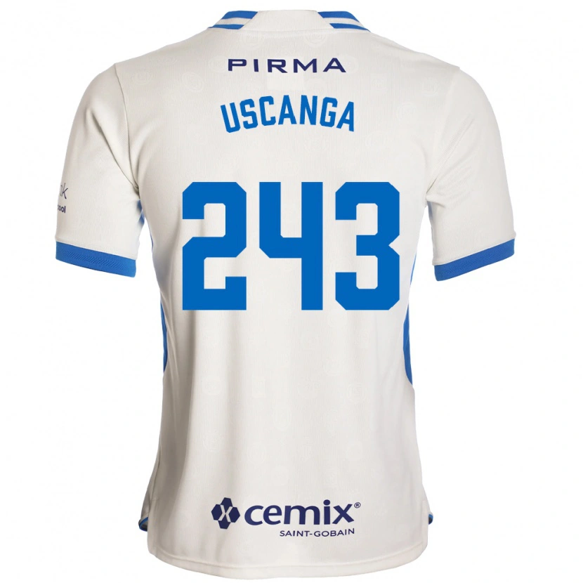 Danxen Kinder Rubén Uscanga #243 Weiß Blau Rot Auswärtstrikot Trikot 2026/27 T-Shirt Schweiz