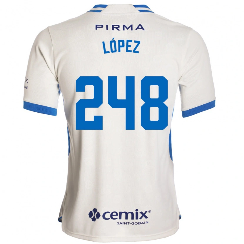 Danxen Kinder Ernesto López #248 Weiß Blau Rot Auswärtstrikot Trikot 2026/27 T-Shirt Schweiz