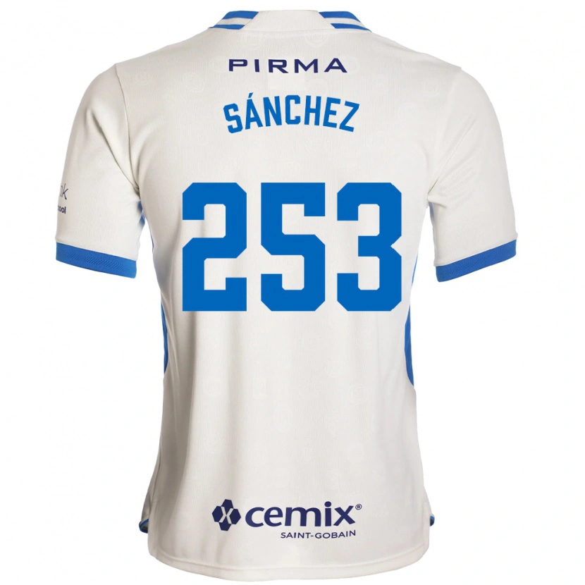 Danxen Kinder Pablo Sánchez #253 Weiß Blau Rot Auswärtstrikot Trikot 2026/27 T-Shirt Schweiz