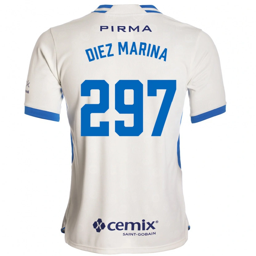 Danxen Kinder Edgar Diez Marina #297 Weiß Blau Rot Auswärtstrikot Trikot 2026/27 T-Shirt Schweiz