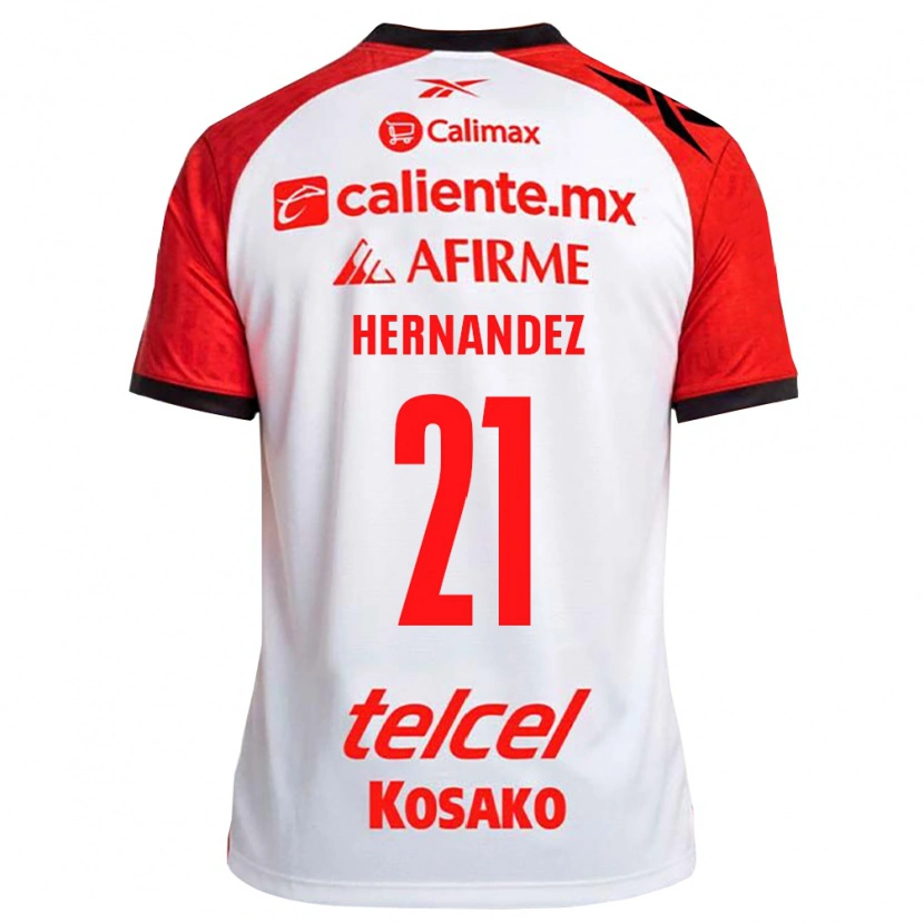 Danxen Kinder Inglis Hernandez #21 Weiß Schwarz Rot Auswärtstrikot Trikot 2026/27 T-Shirt Schweiz
