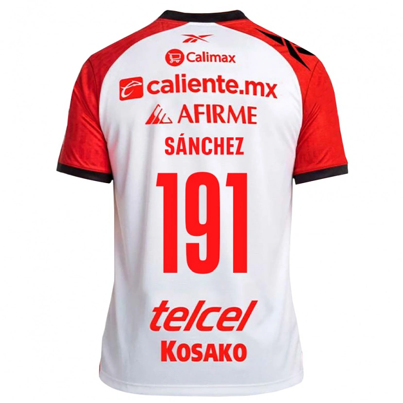 Danxen Kinder Diego Sánchez #191 Weiß Schwarz Rot Auswärtstrikot Trikot 2026/27 T-Shirt Schweiz