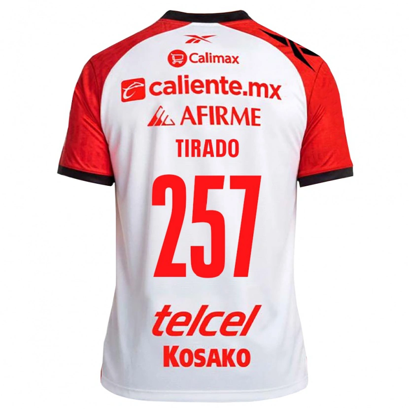 Danxen Kinder Daniel Tirado #257 Weiß Schwarz Rot Auswärtstrikot Trikot 2026/27 T-Shirt Schweiz