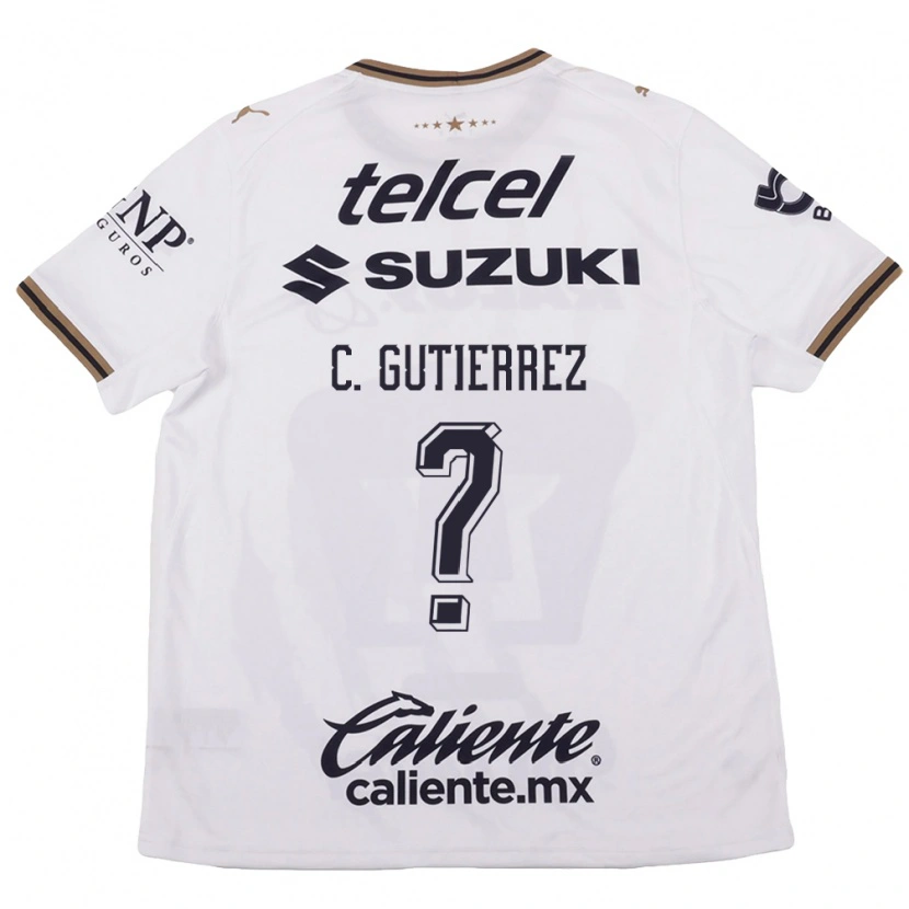 Danxen Kinder Carlos Gutierrez #0 Weiß Schwarz Braun Auswärtstrikot Trikot 2026/27 T-Shirt Schweiz