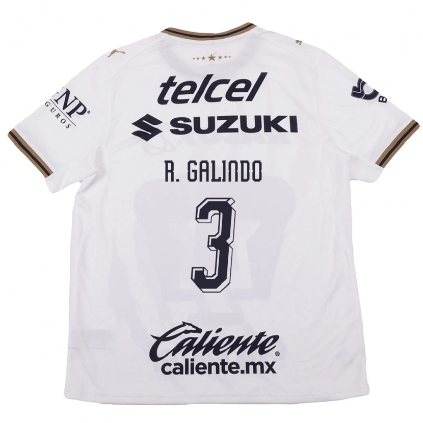 Danxen Kinder José Galindo #3 Weiß Schwarz Braun Auswärtstrikot Trikot 2026/27 T-Shirt Schweiz