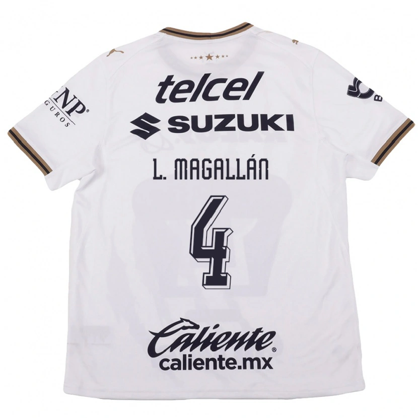 Danxen Kinder Lisandro Magallan #4 Weiß Schwarz Braun Auswärtstrikot Trikot 2026/27 T-Shirt Schweiz