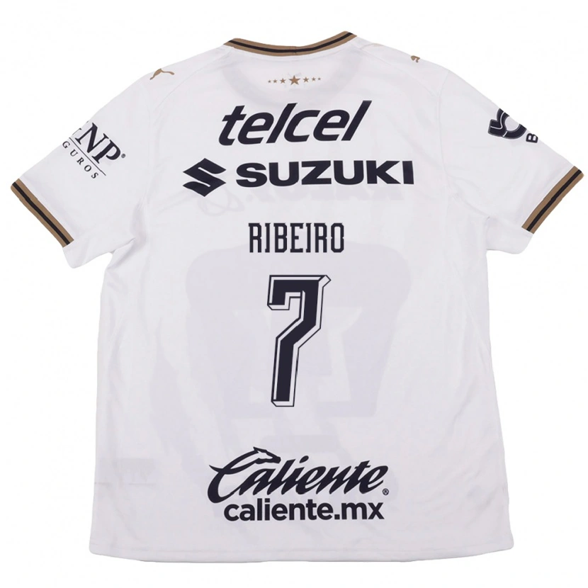 Danxen Kinder Stephanie Ribeiro #7 Weiß Schwarz Braun Auswärtstrikot Trikot 2026/27 T-Shirt Schweiz