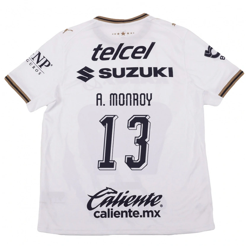 Danxen Kinder Pablo Monroy #13 Weiß Schwarz Braun Auswärtstrikot Trikot 2026/27 T-Shirt Schweiz