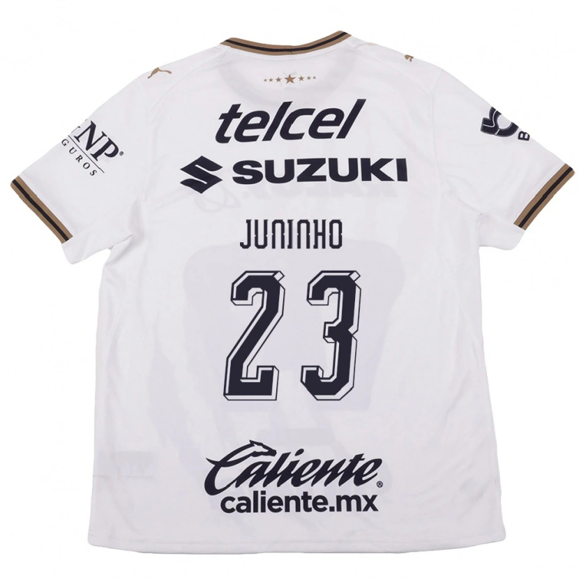 Danxen Kinder Juninho #23 Weiß Schwarz Braun Auswärtstrikot Trikot 2026/27 T-Shirt Schweiz