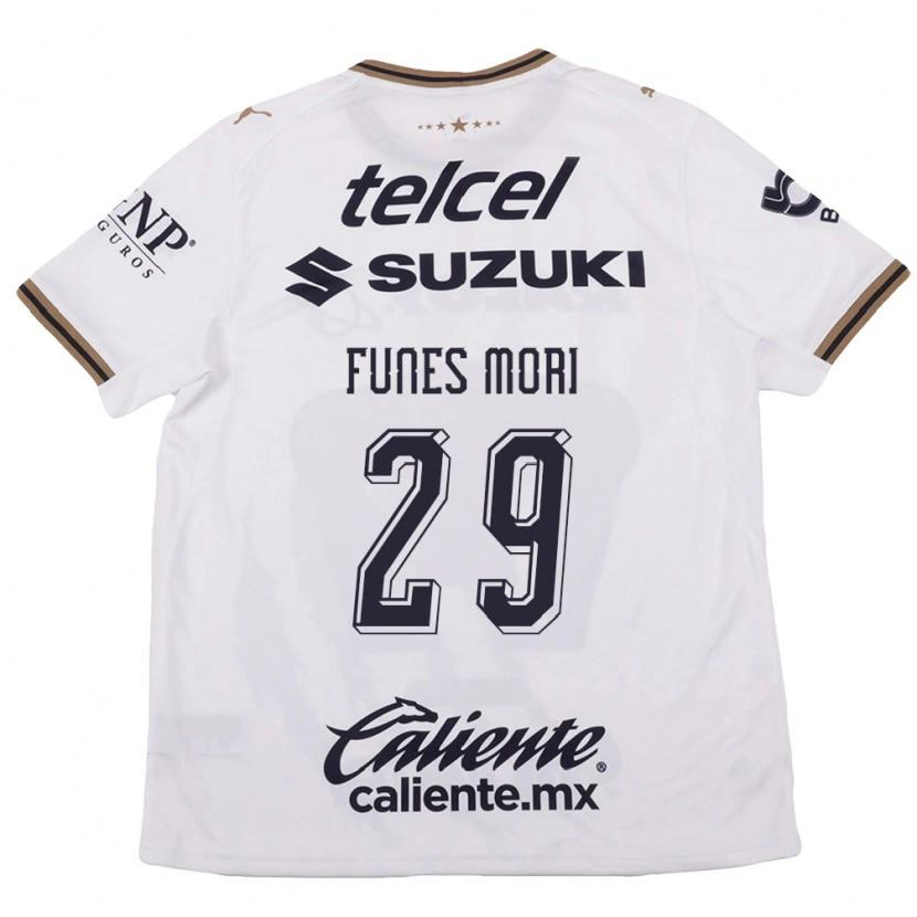 Danxen Kinder Rogelio Funes Mori #29 Weiß Schwarz Braun Auswärtstrikot Trikot 2026/27 T-Shirt Schweiz