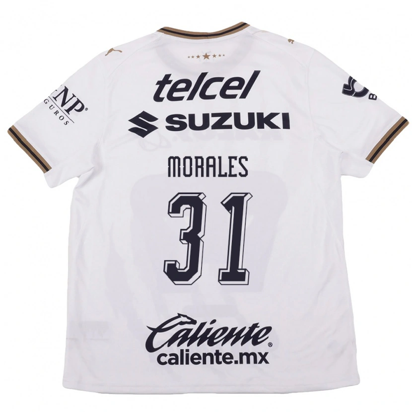 Danxen Kinder Robert Morales #31 Weiß Schwarz Braun Auswärtstrikot Trikot 2026/27 T-Shirt Schweiz