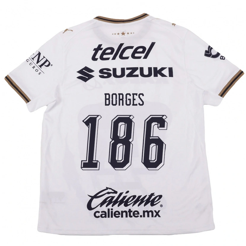 Danxen Kinder Kevin Borges #186 Weiß Schwarz Braun Auswärtstrikot Trikot 2026/27 T-Shirt Schweiz