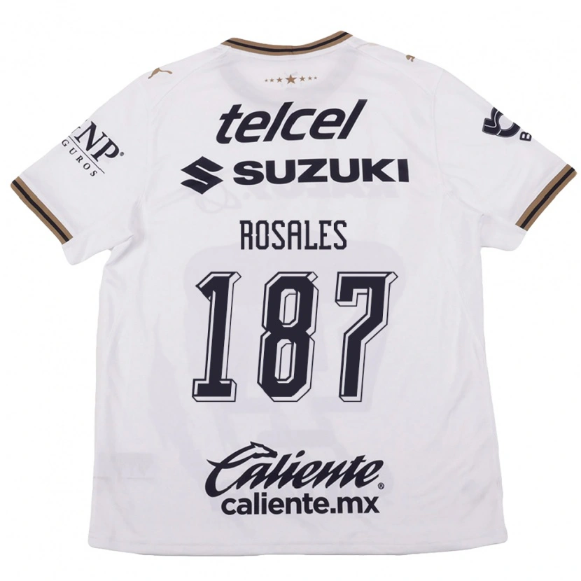 Danxen Kinder Alonso Rosales #187 Weiß Schwarz Braun Auswärtstrikot Trikot 2026/27 T-Shirt Schweiz