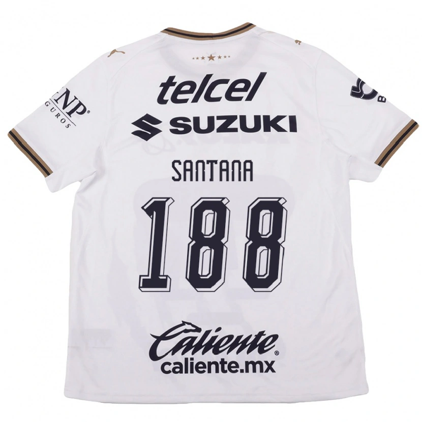 Danxen Kinder Guillermo Santana #188 Weiß Schwarz Braun Auswärtstrikot Trikot 2026/27 T-Shirt Schweiz
