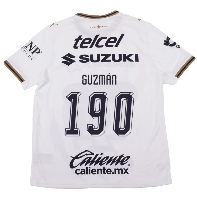 Danxen Kinder Héctor Guzmán #190 Weiß Schwarz Braun Auswärtstrikot Trikot 2026/27 T-Shirt Schweiz