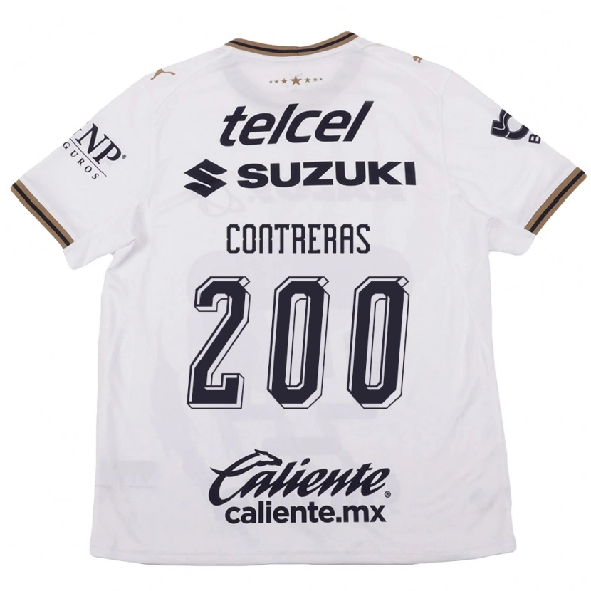 Danxen Kinder Diego Contreras #200 Weiß Schwarz Braun Auswärtstrikot Trikot 2026/27 T-Shirt Schweiz