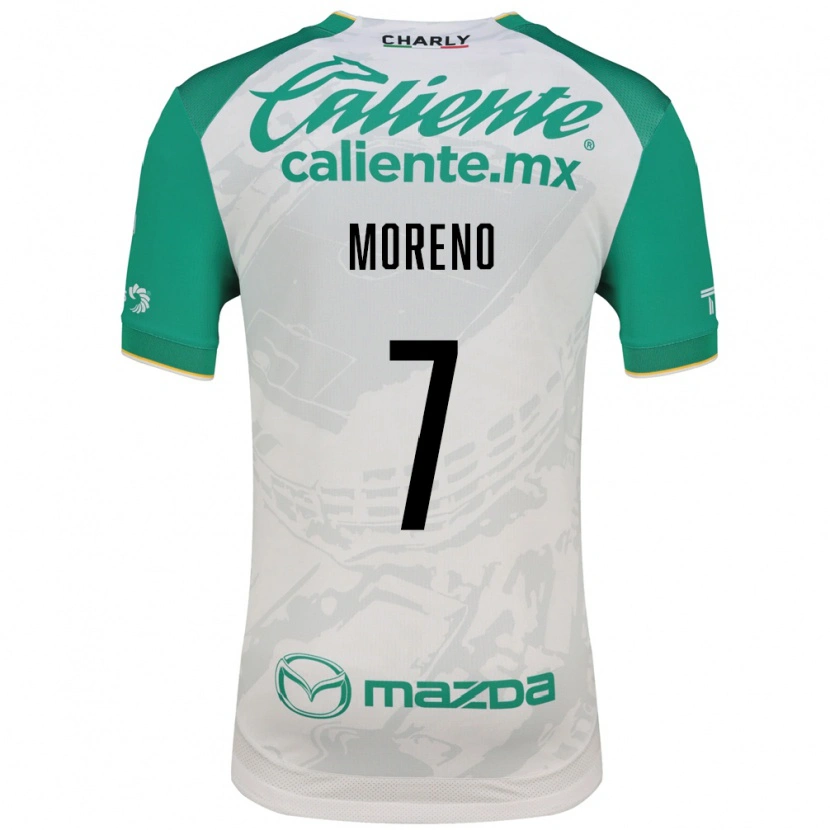 Danxen Kinder Iván Moreno #7 Hellgrün Weiß Auswärtstrikot Trikot 2026/27 T-Shirt Schweiz