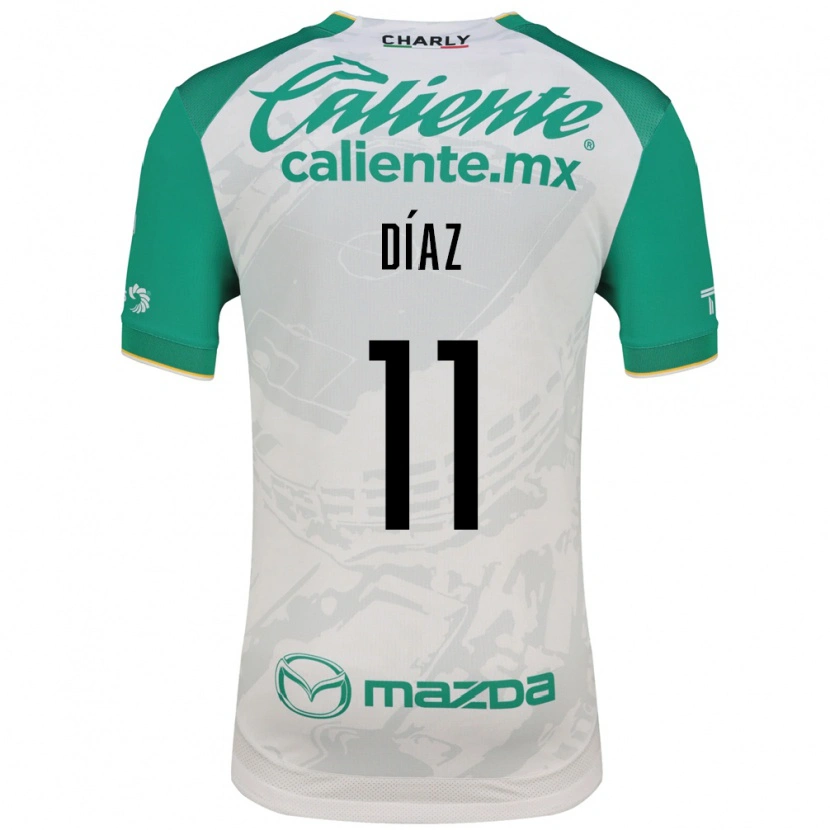 Danxen Kinder Ismael Díaz #11 Hellgrün Weiß Auswärtstrikot Trikot 2026/27 T-Shirt Schweiz