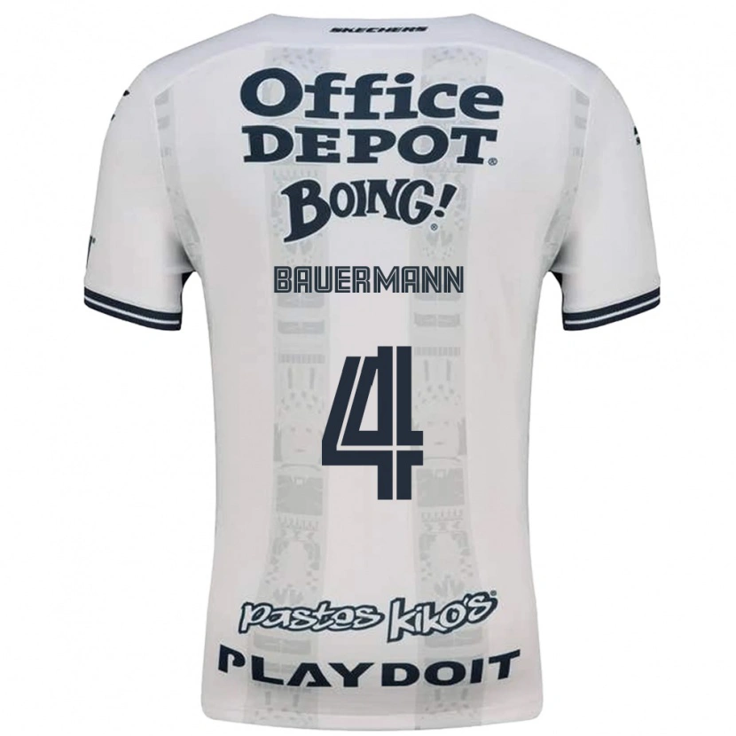 Danxen Kinder Eduardo Bauermann #4 Rot Weiß Schwarz Auswärtstrikot Trikot 2026/27 T-Shirt Schweiz