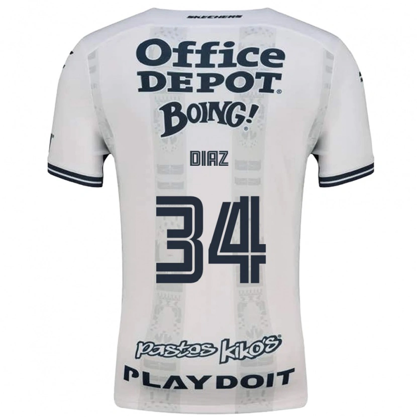 Danxen Kinder Karen Díaz #34 Rot Weiß Schwarz Auswärtstrikot Trikot 2026/27 T-Shirt Schweiz
