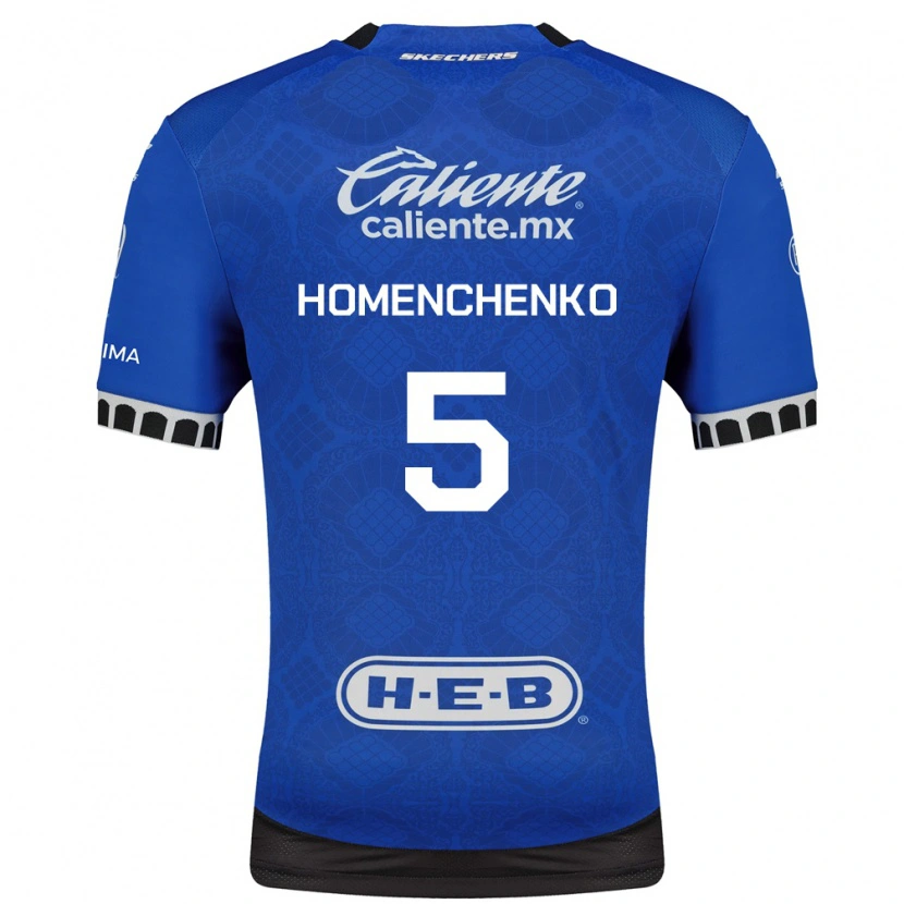 Danxen Kinder Santiago Homenchenko #5 Königsblau Weiß Schwarz Auswärtstrikot Trikot 2026/27 T-Shirt Schweiz