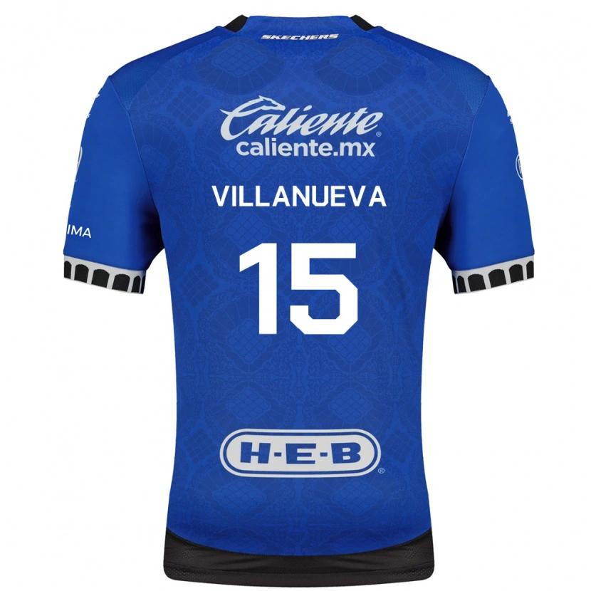 Danxen Kinder Carlos Villanueva #15 Königsblau Weiß Schwarz Auswärtstrikot Trikot 2026/27 T-Shirt Schweiz