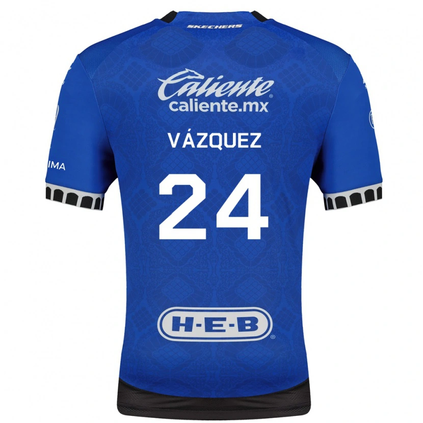 Danxen Kinder Brayton Vázquez #24 Königsblau Weiß Schwarz Auswärtstrikot Trikot 2026/27 T-Shirt Schweiz