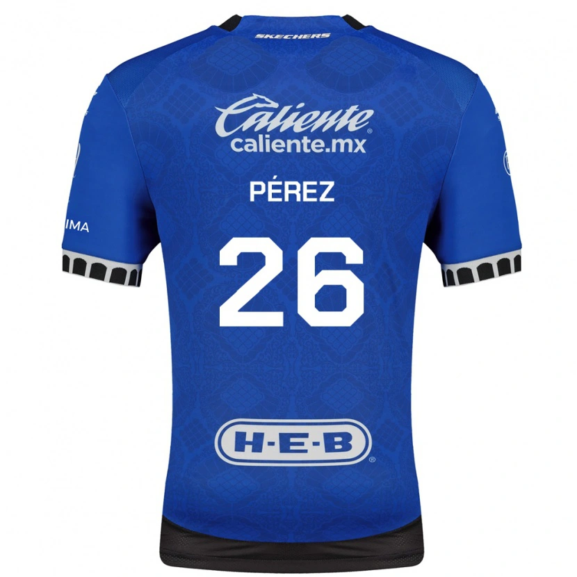 Danxen Kinder Eduardo Pérez #26 Königsblau Weiß Schwarz Auswärtstrikot Trikot 2026/27 T-Shirt Schweiz