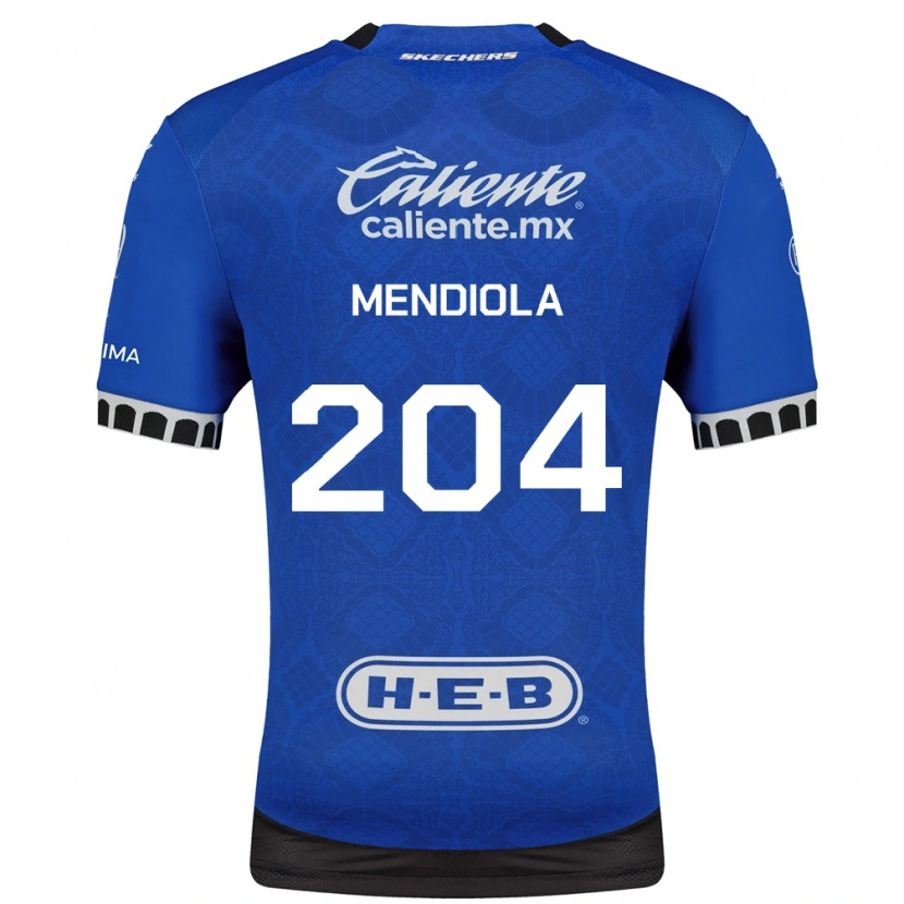 Danxen Kinder Carlos Mendiola #204 Königsblau Weiß Schwarz Auswärtstrikot Trikot 2026/27 T-Shirt Schweiz
