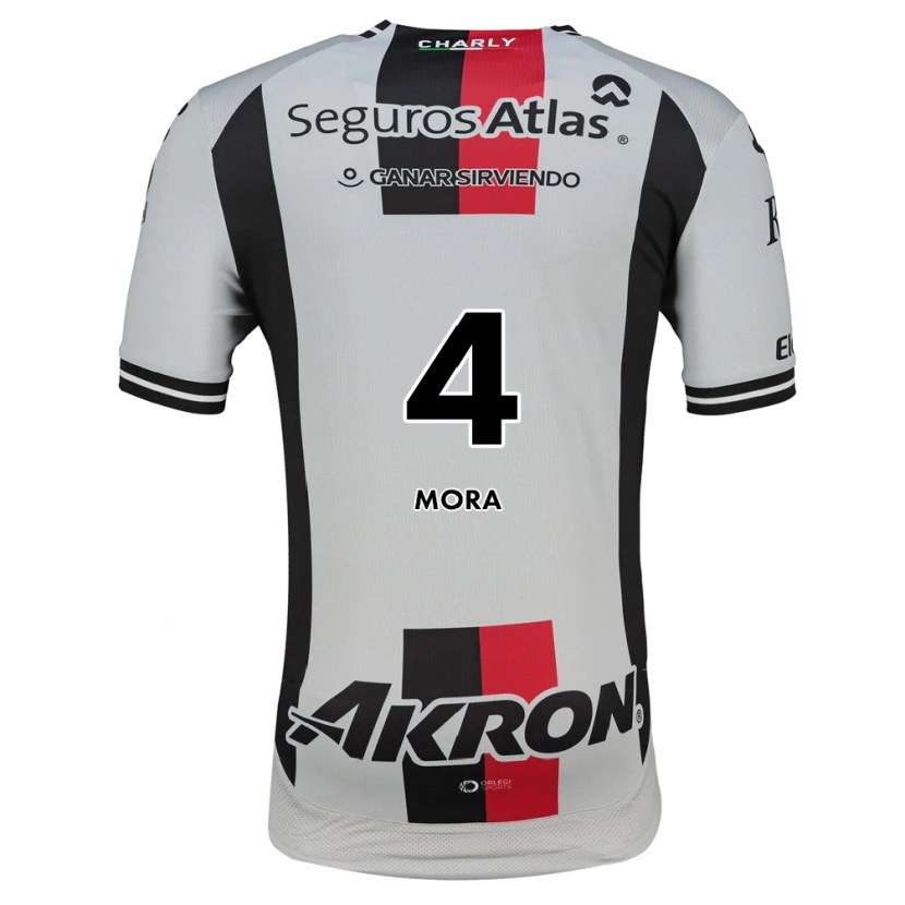 Danxen Kinder Adrián Mora #4 Weiß Rot Schwarz Auswärtstrikot Trikot 2026/27 T-Shirt Schweiz
