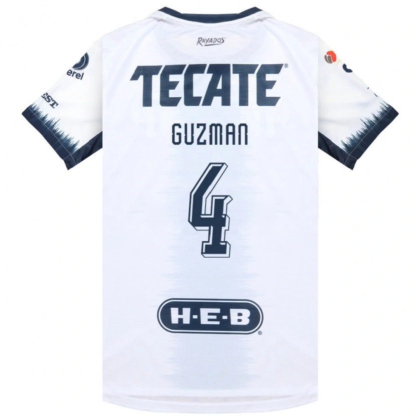 Danxen Kinder Víctor Guzmán #4 Weiß Tintenblau Rot Auswärtstrikot Trikot 2026/27 T-Shirt Schweiz