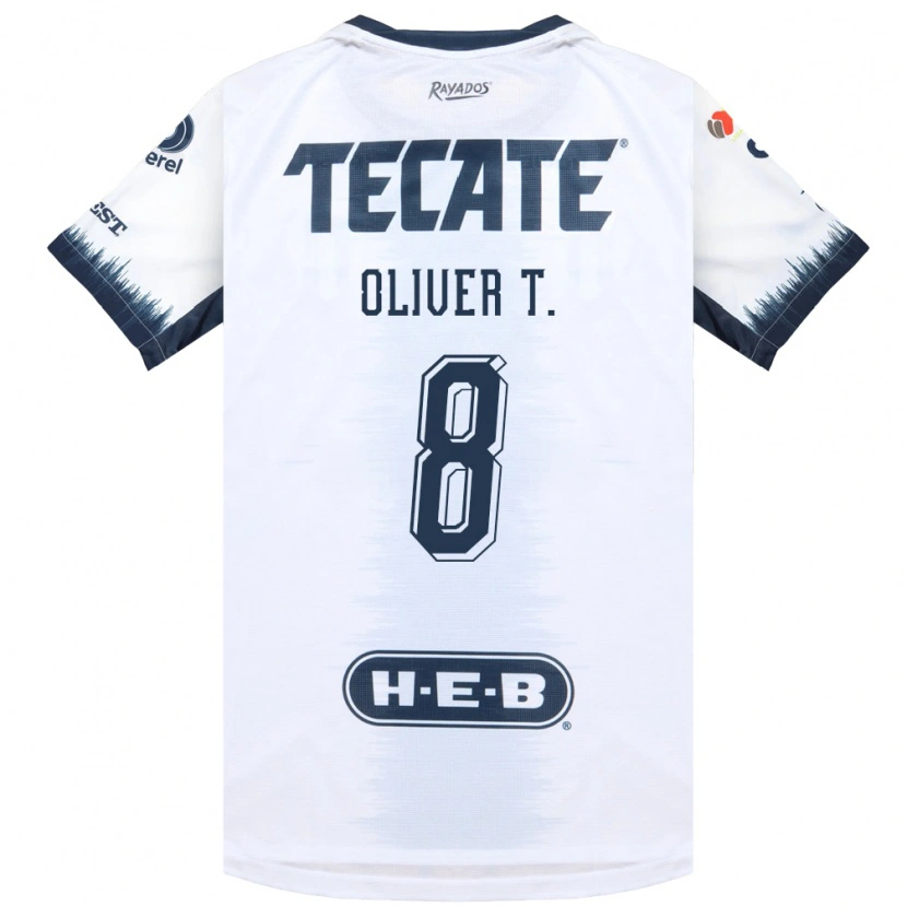 Danxen Kinder Óliver Torres #8 Weiß Tintenblau Rot Auswärtstrikot Trikot 2026/27 T-Shirt Schweiz