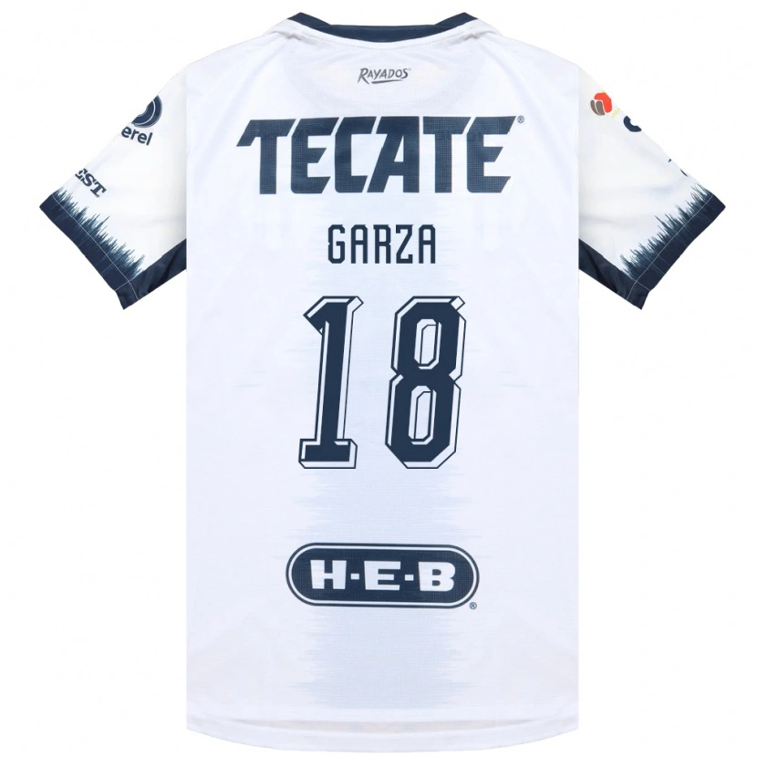 Danxen Kinder César Garza #18 Weiß Tintenblau Rot Auswärtstrikot Trikot 2026/27 T-Shirt Schweiz