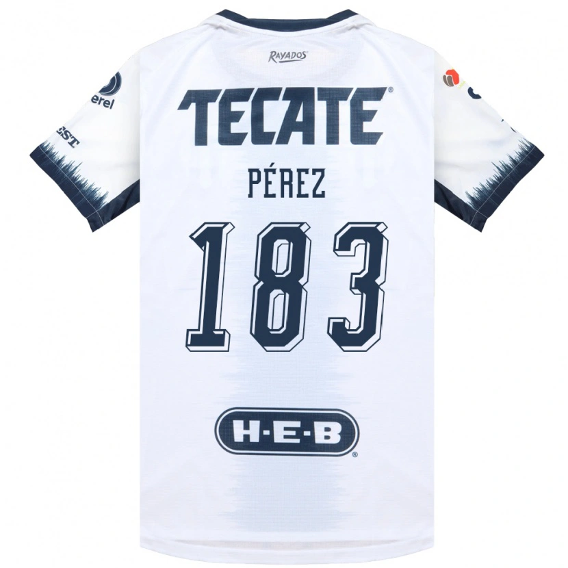 Danxen Kinder Santiago Pérez #183 Weiß Tintenblau Rot Auswärtstrikot Trikot 2026/27 T-Shirt Schweiz