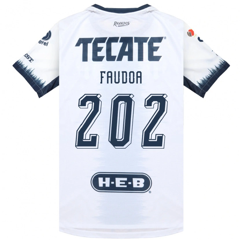 Danxen Kinder Juan Faudoa #202 Weiß Tintenblau Rot Auswärtstrikot Trikot 2026/27 T-Shirt Schweiz