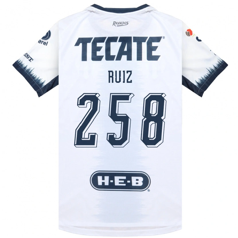 Danxen Kinder Diego Ruiz #258 Weiß Tintenblau Rot Auswärtstrikot Trikot 2026/27 T-Shirt Schweiz