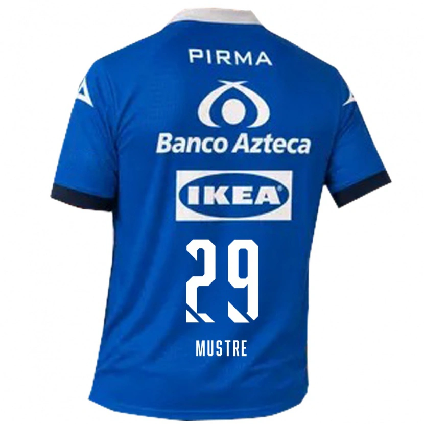 Danxen Kinder Eduardo Mustre #29 Blau Weiß Auswärtstrikot Trikot 2026/27 T-Shirt Schweiz