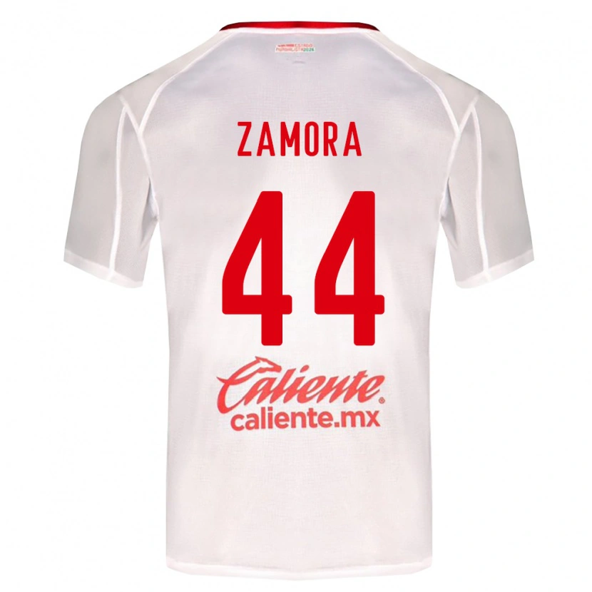 Danxen Kinder Saúl Zamora #44 Weiß Grün Rot Auswärtstrikot Trikot 2026/27 T-Shirt Schweiz