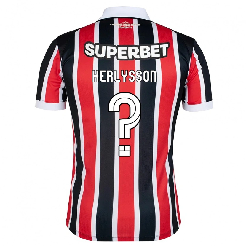 Danxen Kinder Kerlysson Hiago Moreira De Sousa #0 Rot Weiß Schwarz Auswärtstrikot Trikot 2026/27 T-Shirt Schweiz