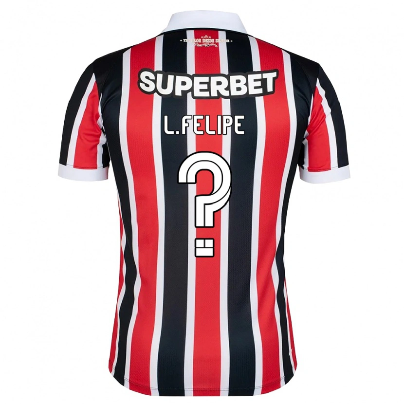 Danxen Kinder Luis Felipe #0 Rot Weiß Schwarz Auswärtstrikot Trikot 2026/27 T-Shirt Schweiz