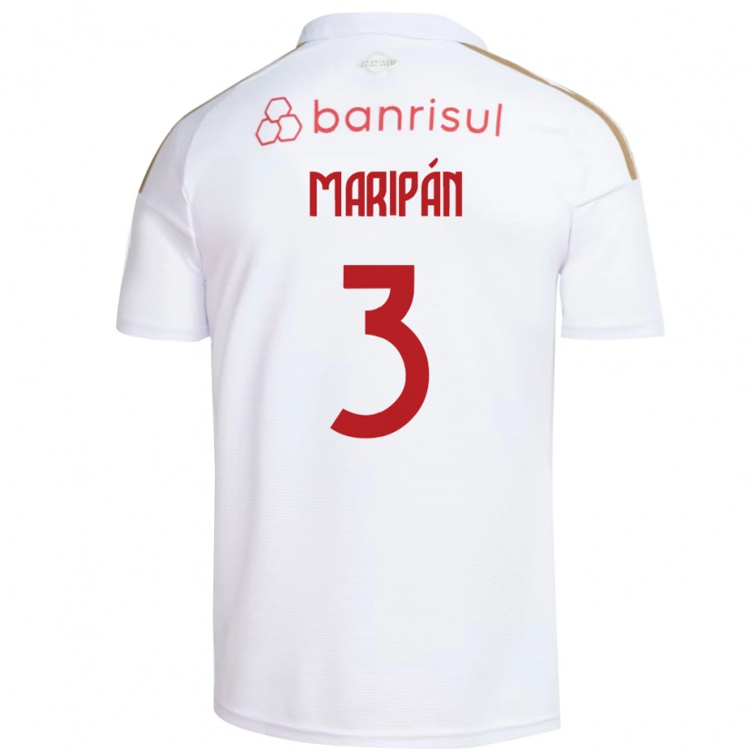 Danxen Kinder Guillermo Maripán #3 Weiß Rot Auswärtstrikot Trikot 2026/27 T-Shirt Schweiz